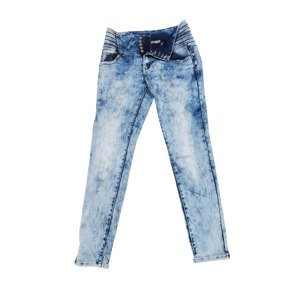 Twentyone Black by rue21 High Waisted Curvy Jegging Acid Wash Blue Size 9 / 10 R